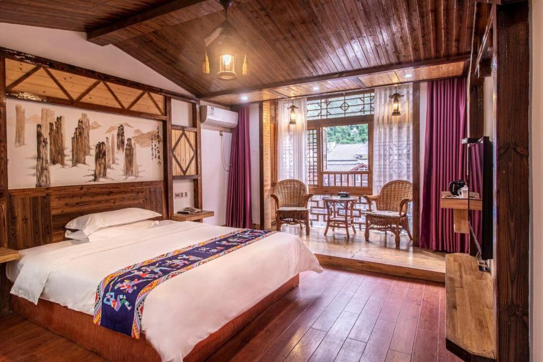 Mountain View Guesthouse จางเจียเจี้ย ภายนอก รูปภาพ
