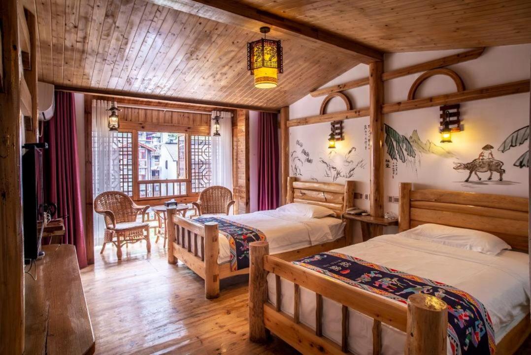 Mountain View Guesthouse จางเจียเจี้ย ภายนอก รูปภาพ