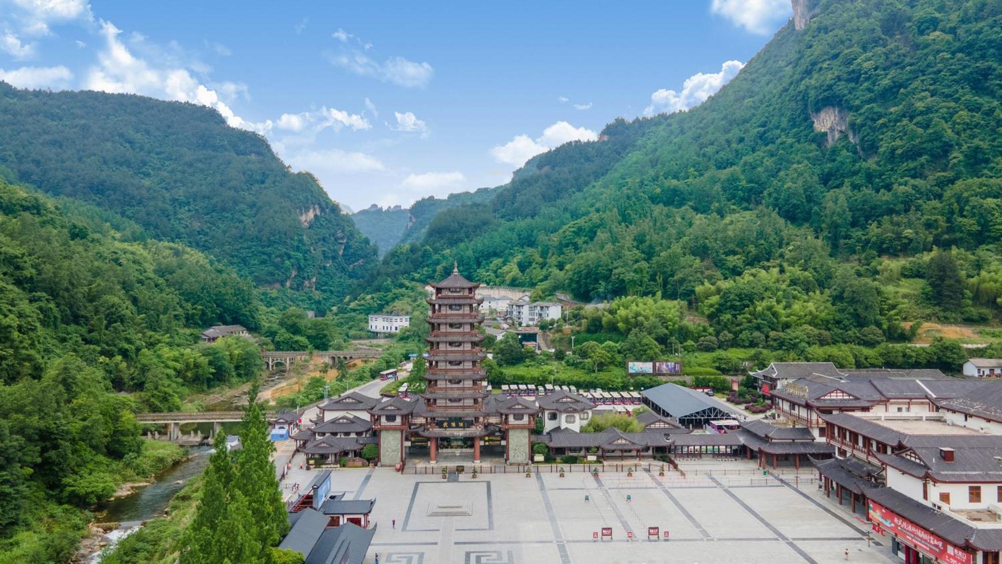 Mountain View Guesthouse จางเจียเจี้ย ภายนอก รูปภาพ
