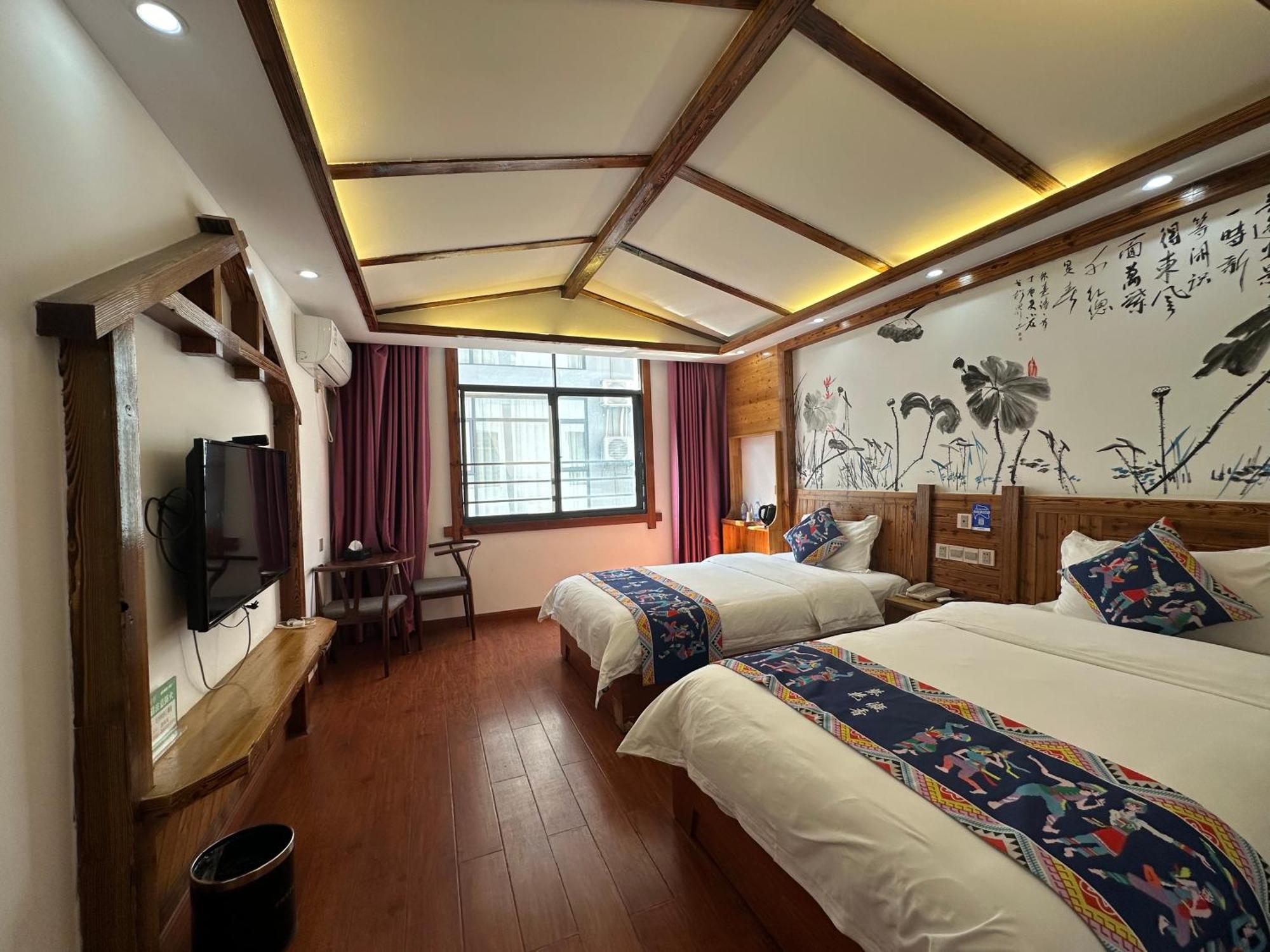 Mountain View Guesthouse จางเจียเจี้ย ภายนอก รูปภาพ